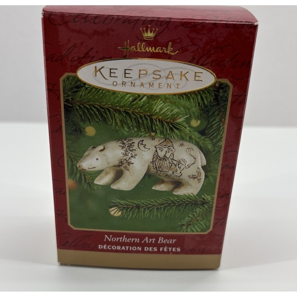 Hallmark Keepsake Ornament 2000 Northern Art Polar Bear Carving By Rich Lapierre